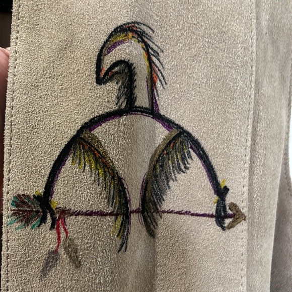 OOAK Custom suede vest M - Picture 4 of 7